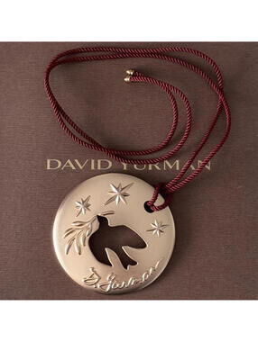 David Yurman Christmas  2023 Dove Collectible Pendant Ornament 2”